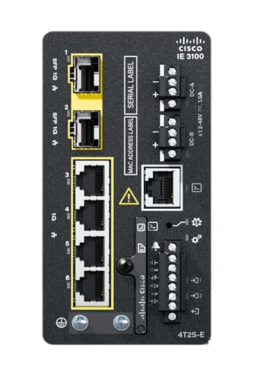 Cisco Catalyst IE3100 Managed L2 4xGbE/2xGbE SFP Svart 