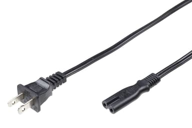 Microconnect Power Cord 1.8m Strömkontakt typ A C7 Svart