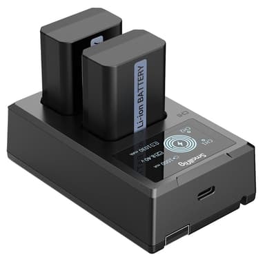 Smallrig NP-FW50 batteri- og ladesett for kamera 