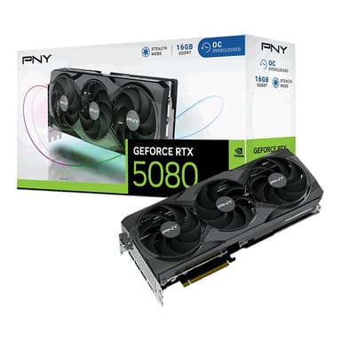 PNY Overclocked Triple Fan GeForce RTX 5080 16GB