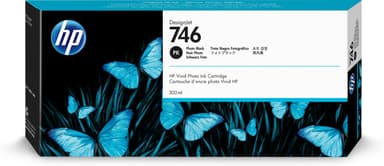 HP Blæk Foto Sort 746 300ml - DesignJet Z6/Z9+ 