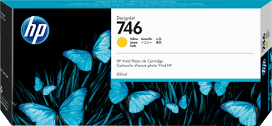 HP Blæk Gul 746 300ml - DesignJet Z6/Z9+ 