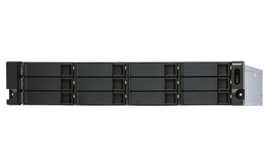 QNAP TL-R1200S-RP Hölje för lagringsenheter HDD- / SSD kabinett Svart, Grå 2.5/3.5" 