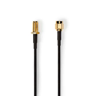 Nedis WiFi-antennikaapeli RP-SMA RP-SMA 5m Musta