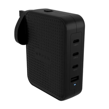 Hyper HyperJuice 145W USB-C GaN 4 Ports Svart