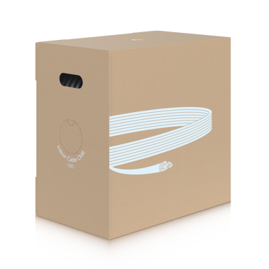 Ubiquiti UniFi Indoor Cable CAT6A CMR Cat 6A 305m Vit