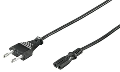 Microconnect Power Cord Notebook 5m Black Euro 5m C7 Sort