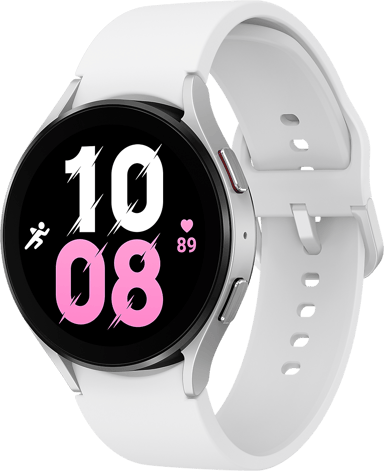 Samsung Galaxy Watch5 44mm Bluetooth Silver With Silver Sport Band 