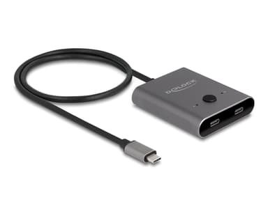 Delock USB-C Switch Bidirectional USB 3.2 Gen 2 (3.1 Gen 2) Type-C USB 3.2 Gen 2 (3.1 Gen 2) Type-C