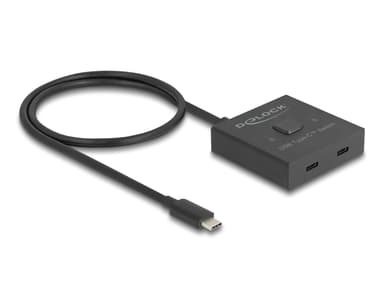 Delock 18911 interface hub USB 3.2 Gen 2 (3.1 Gen 2) Type-C 10000 Mbit/s Sort USB 3.2 Gen 2 (3.1 Gen 2) Type-C USB 3.2 Gen 2 (3.1 Gen 2) Type-C