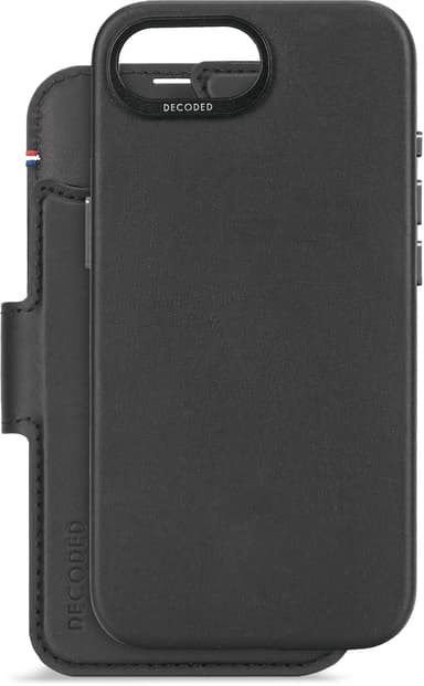 Decoded Leather Detachable Wallet iPhone 16e, iPhone 17e Sort