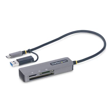 Startech StarTech.com FCREADMICRO3V2 kortinlukija USB 3.2 Gen 1 (3.1 Gen 1) Type-C Harmaa 