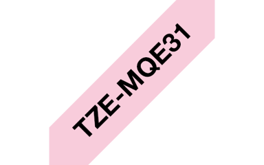 Brother Tape 12mm TZe-MQE31 Zwart/Roze 
