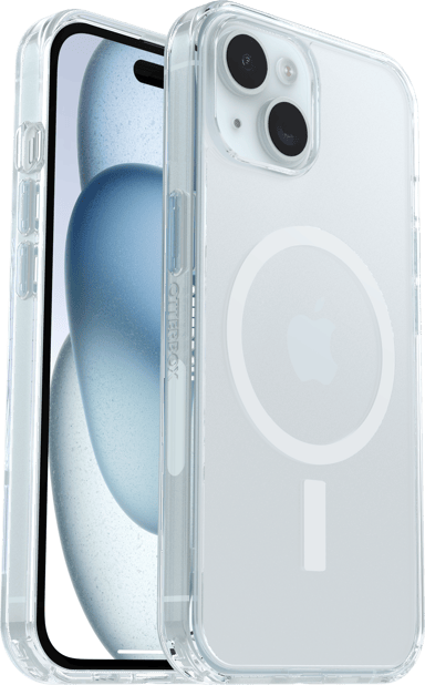 Otterbox Symmetry Clear MagSafe iPhone 13, iPhone 14, iPhone 15, iPhone 16e, iPhone 17e Transparant