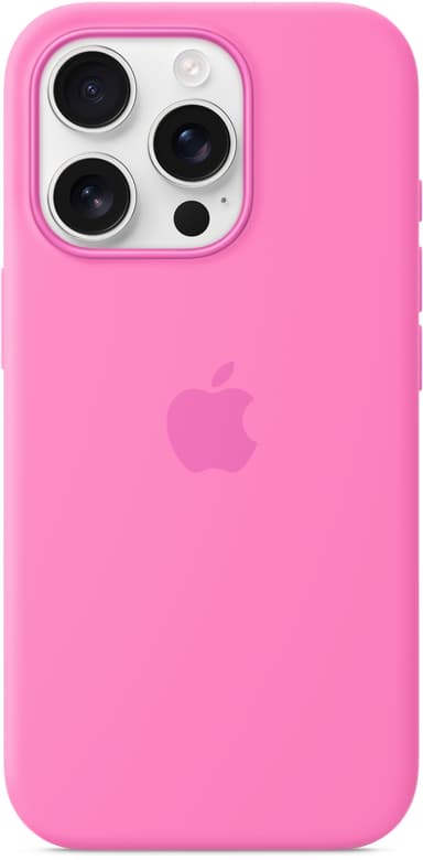 Apple Silicone Case Magsafe iPhone 16 Pro Vaaleanpunainen