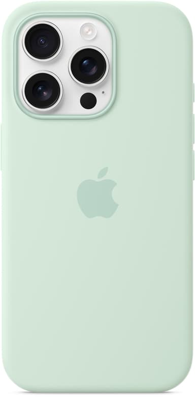 Apple Silicone Case Magsafe iPhone 16 Pro Aquamarijn