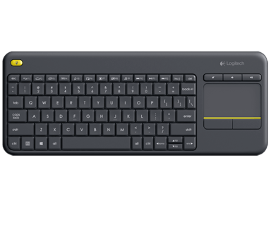 Logitech Wireless Touch Keyboard K400 Plus Trådløs US International