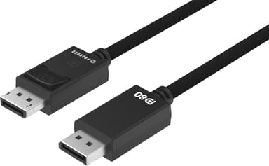 Prokord DisplayPort 2.1 -kaapeli DP80 – 80 Gbps, 16K, HDR10+ 1.2m DisplayPort DisplayPort Musta