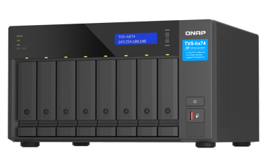 Qnap TVS-h874X NAS Tower Intel® Core™ i9 64 GB DDR4 0 TB QuTS hero Sort 