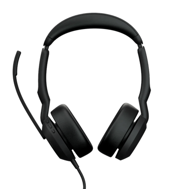 Jabra Evolve2 50 Headset Kabel Huvudband Kontor/callcenter USB Type-C / USB Type-A Bluetooth Svart USB Type-C / USB Type-A Microsoft Teams Svart