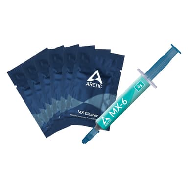 ARCTIC MX-6 4g Thermal Compound +6PCS MX Cleaner Termisk pasta