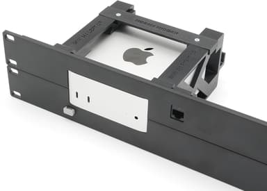 Direktronik 2U Svart 19" panel with fastener for Apple Mac mini M4 