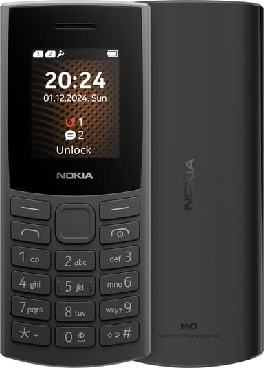 HMD 105 4G 2nd Edition Musta