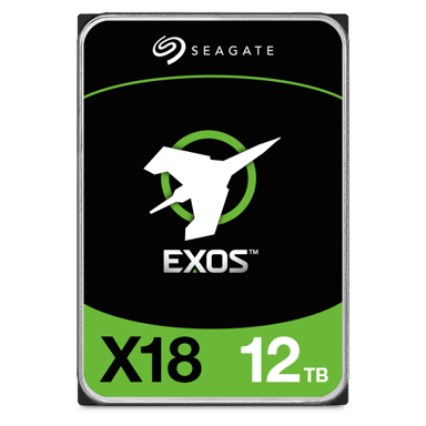 Seagate EXOS X18 12TB 512E/4KN 3.5" 7200r/min SATA 6.0 Gbit/s Harddisk