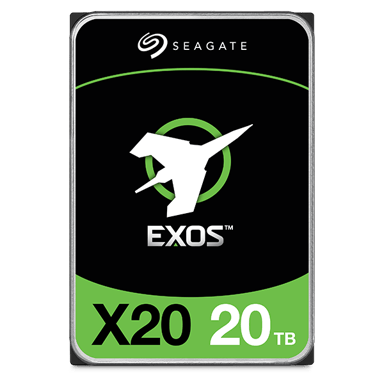 Seagate EXOS X20 20TB 512E/4KN 3.5" 7200r/min SATA 6.0 Gbit/s Harddisk