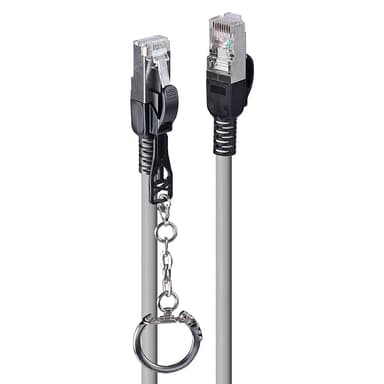 Lindy Security Network Cable 3M RJ-45 Cat6a 3m Harmaa