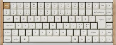 Keychron K2 HE SE QMK Wood Kablet og trådløs Gateron Double-Rail Magnetic Nebula Nordisk