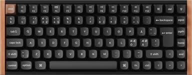 Keychron K2 HE SE QMK Wood Kablet og trådløst Gateron Double-Rail Magnetic Nebula Nordique, Nordisk