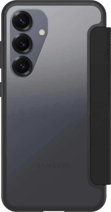 Otterbox React Folio Samsung Galaxy S25 Läpinäkyvä, Musta