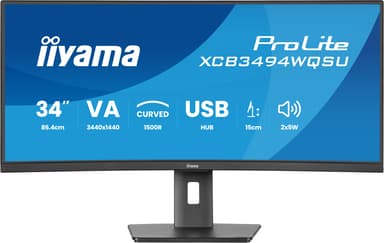 iiyama ProLite XCB3494WQSU-B1 34" 3440 × 1440pixels VA 21:9 120Hz