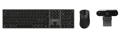 Voxicon Office Kit Prime Ultra - Keyboard - Mouse - Webcam Langaton Pohjoismainen