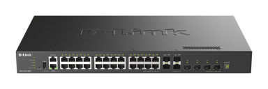 D-link DXS-3410-32XY nettverkssvitsj Håndtert L3 Fast Ethernet (10/100) Sort 