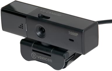 Voxicon CAM650 - Verkkokamera, jossa on 1080p/60fps & USB Plug and Play -liitäntä ja toisto 