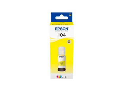 Epson Blæk Gul 104 70ml - ET-2710/2704/4750 