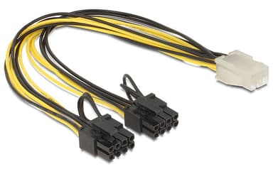 Delock 6pin Pcie -> 8pin Pcie Bu/st 0.30m 