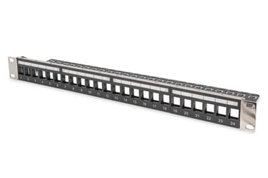 Digitus DN-91411-LF patch panel 1U Sort Cat 5e, Cat 6, Cat 6A 1U