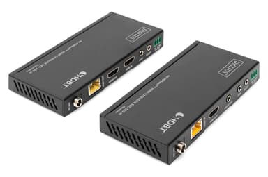Digitus DS-55508 AV forlænger AV sender & modtager Sort 