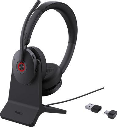 Yealink BH74 med stativ USB Type-C / USB Type-A Microsoft Teams Sort