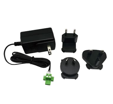 Digi Commercial temperature power supply with plug tips for US, UK, EU, AU 18W