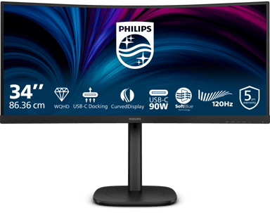 Philips 34B2U3600C Curved 34" 3440 x 1440pixels VA 21:9 120Hz