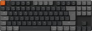 Keychron K1v6 RGB Aluminum Hot Swap QMK Johdollinen ja langaton Keychron Low Profile 2.0 Brown Pohjoismainen