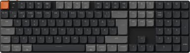 Keychron K5v2 RGB Aluminum Hot Swap QMK Kabel & Trådlös Keychron Lågprofil 2.0 Röd Nordic