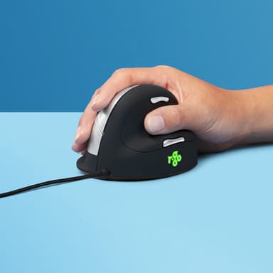 R-Go Tools R-Go HE Mouse Break Ergonomic mouse, Anti-RSI software, Medium (165-195mm), Right handed, wired USB-A