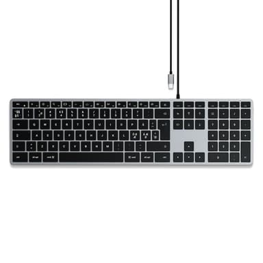 Satechi Slim W3 Wired Backlit Kablet Nordisk