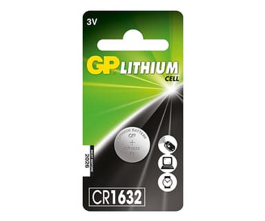 GP CR1632 nappiparisto Lithium 3V 