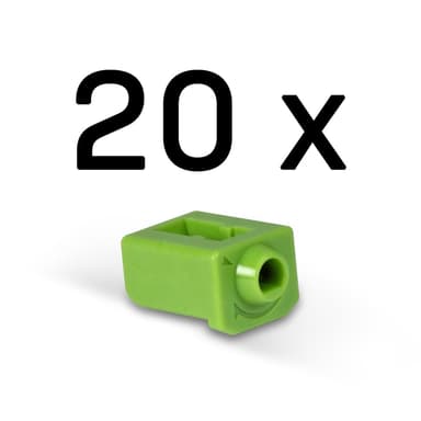 Lindy 47913 portin lukitsin SFP Vihreä Akryylinitriilibutadieenistyreeni (ABS) 20 kpl 